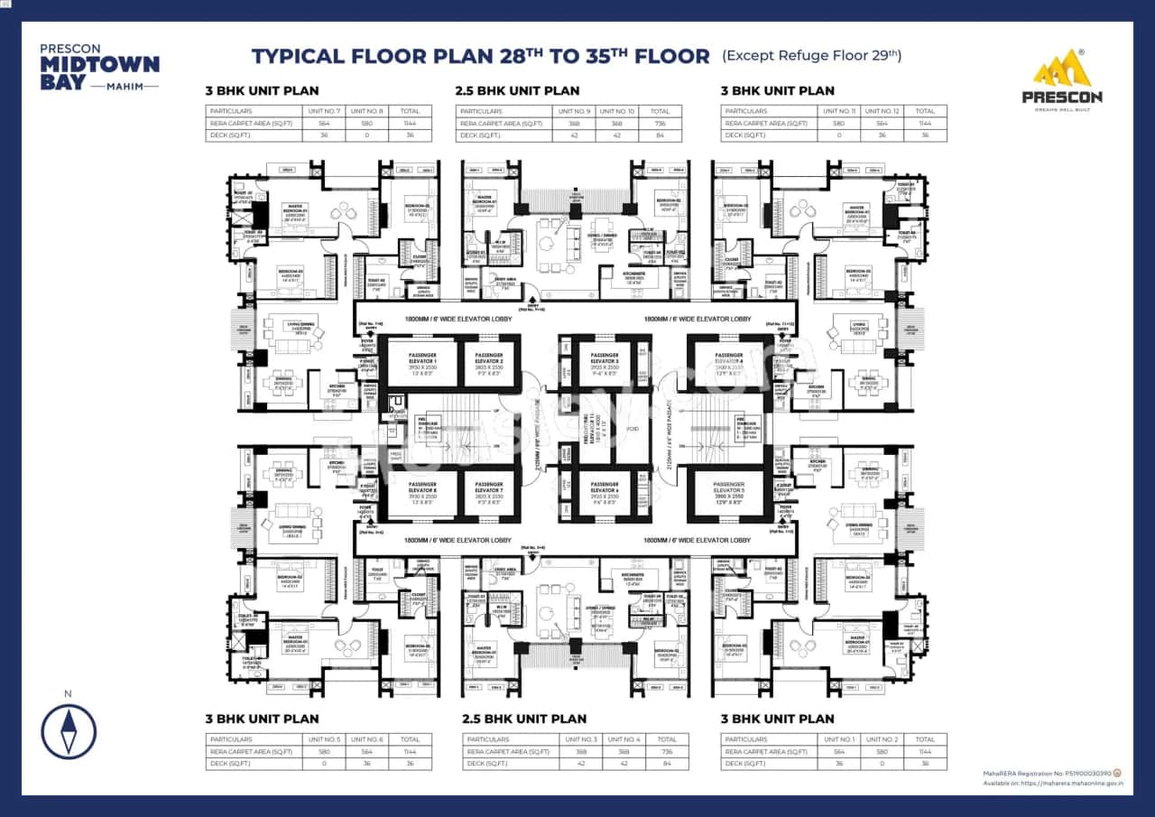 Prescon Midtown Bay Floor plan 1