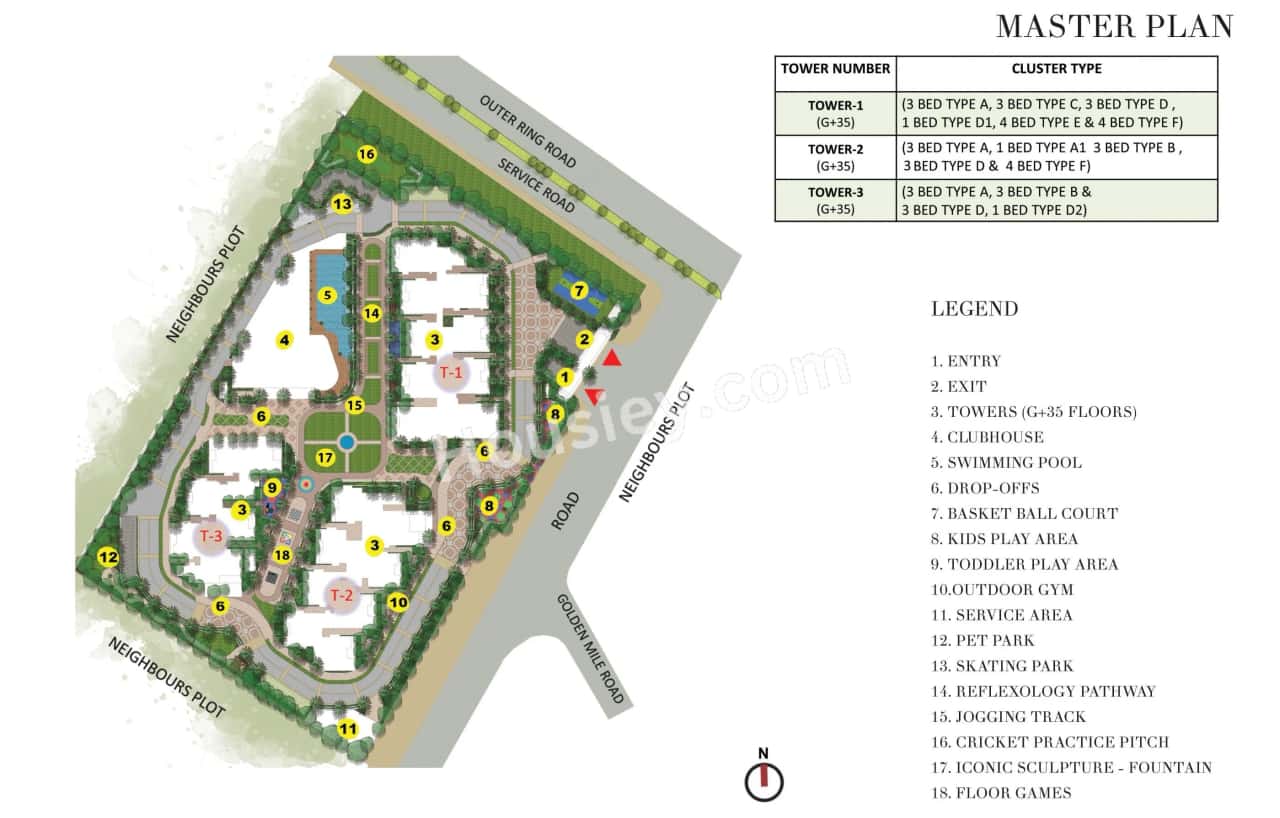 Prestige Beverly Hills Floor plan 1
