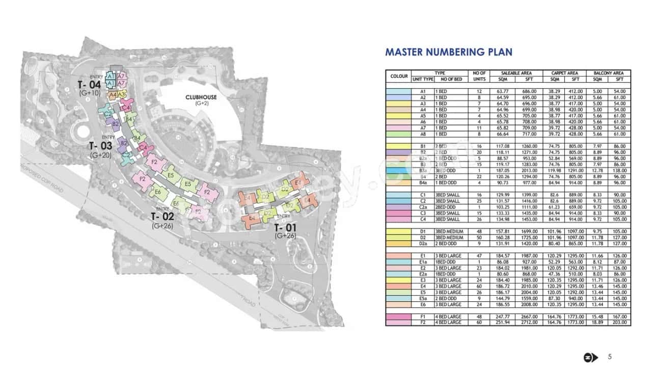 Prestige Serenity Shores Floor plan 4