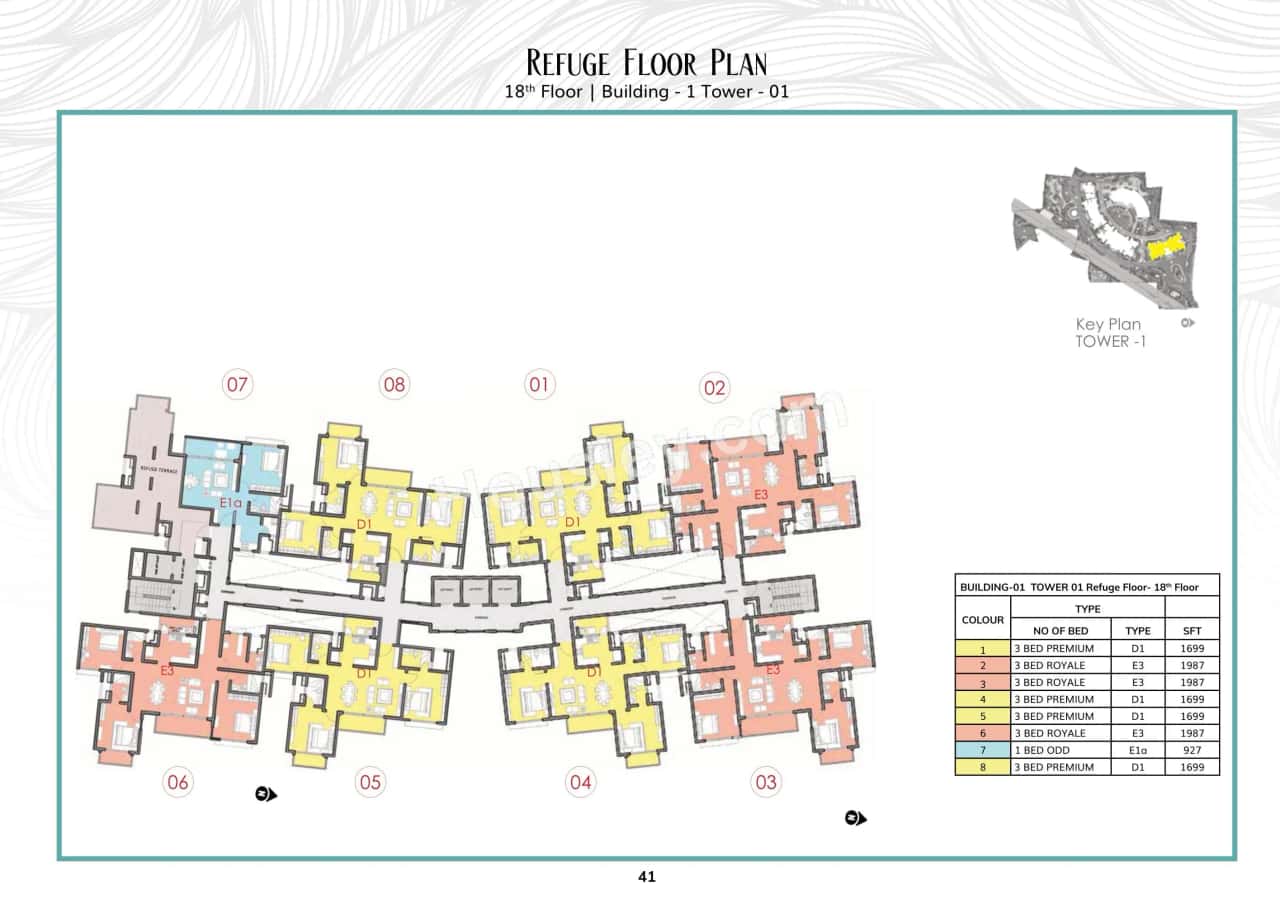 Prestige Serenity Shores Floor plan 1