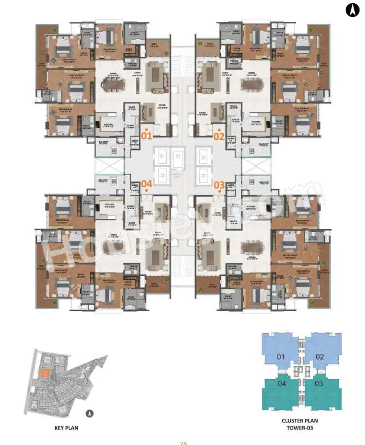 Prestige White Meadows Floor plan 1