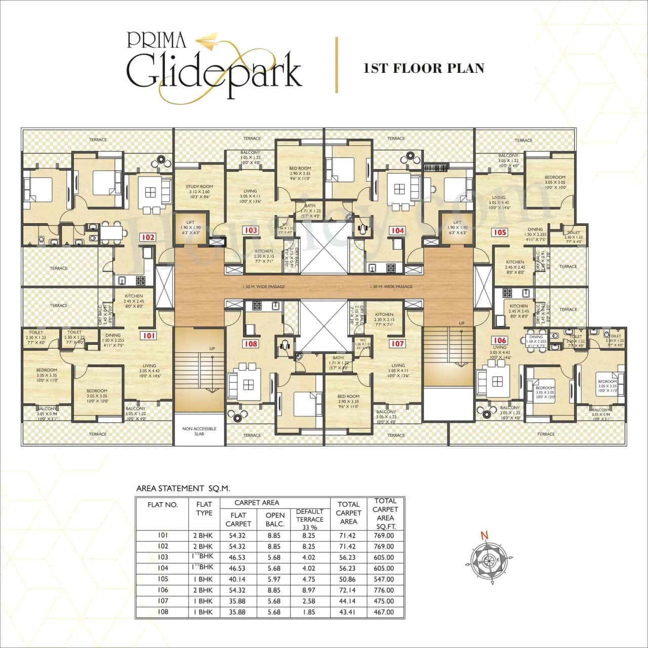 Prima Glide Park Floor plan 1