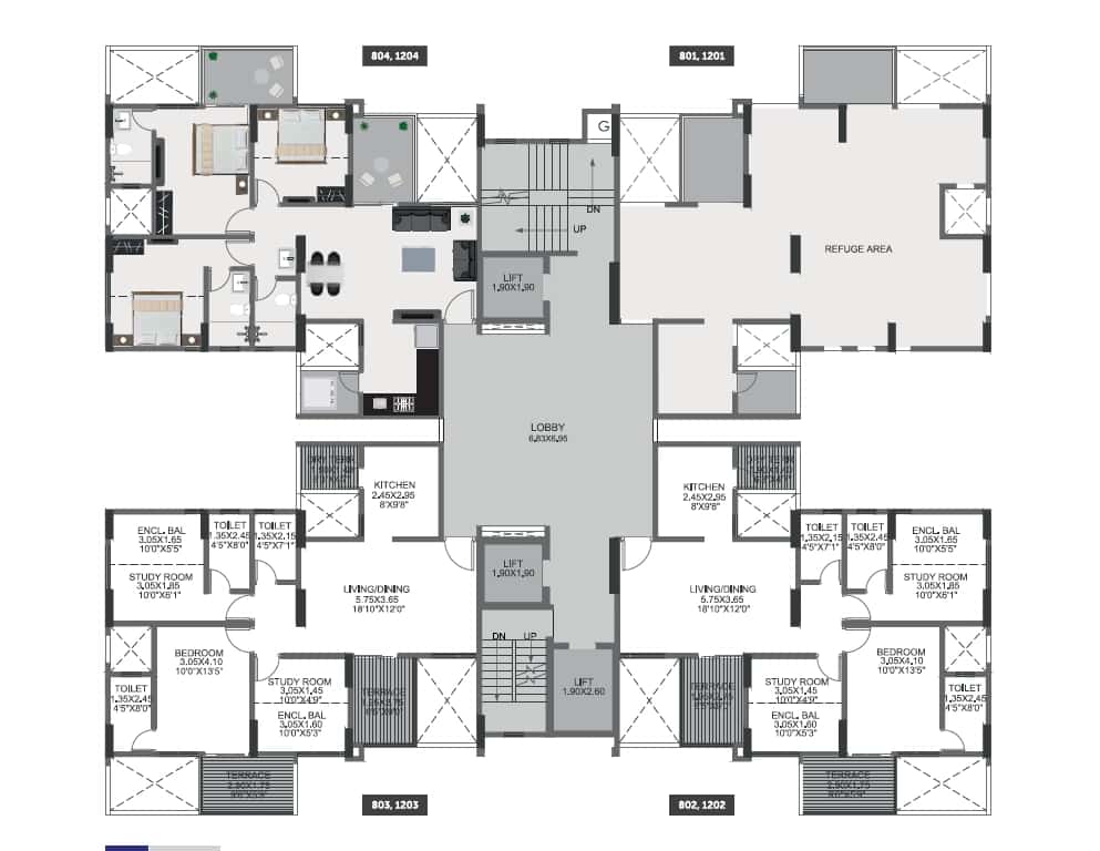 Pristine Greens Floor plan 1