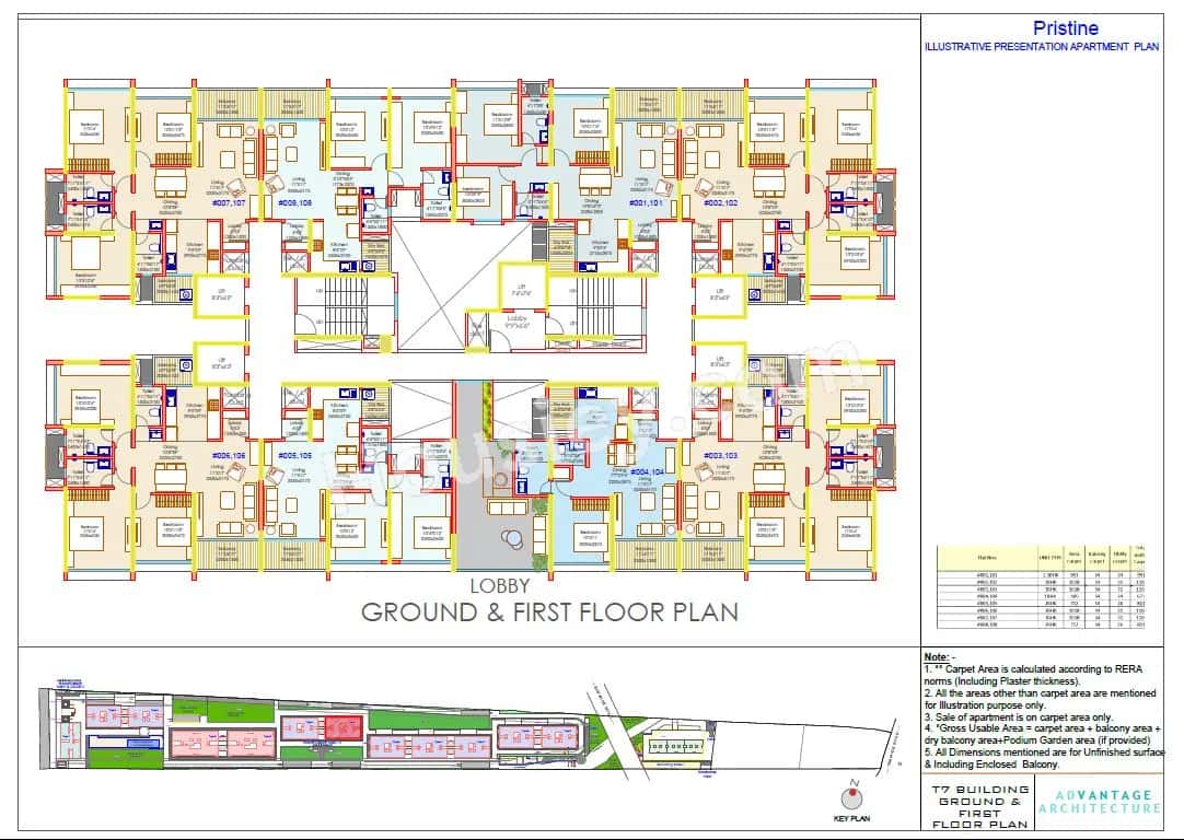 Pristine O2world Floor plan 1