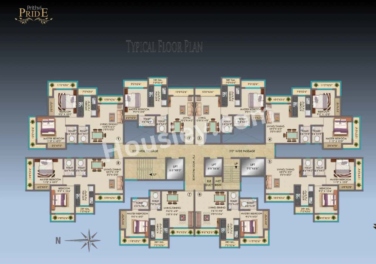 Prithvi Pride Floor plan 1