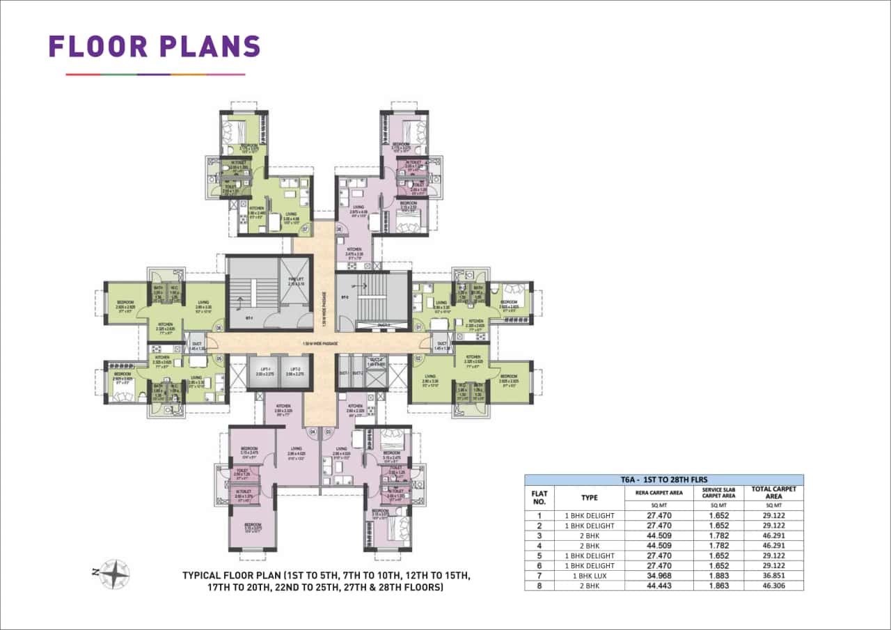 Puraniks Unicorn Floor plan 2