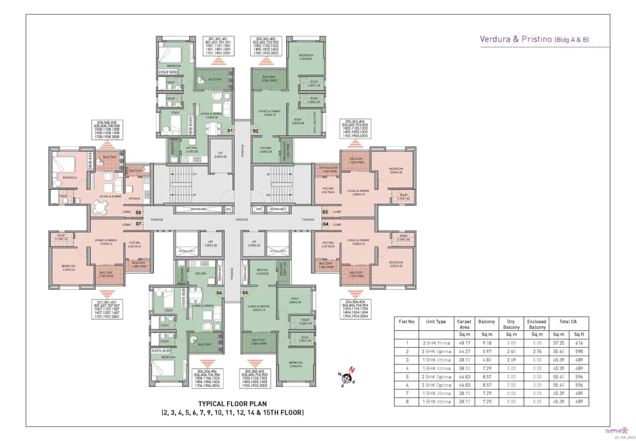Puraniks Abitante Fiore Floor plan 2
