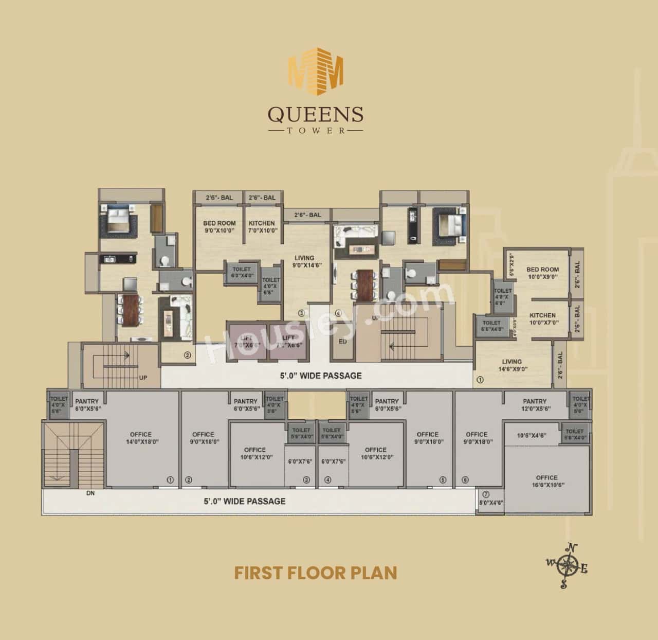 Queens Tower Phase 2 Floor plan 1