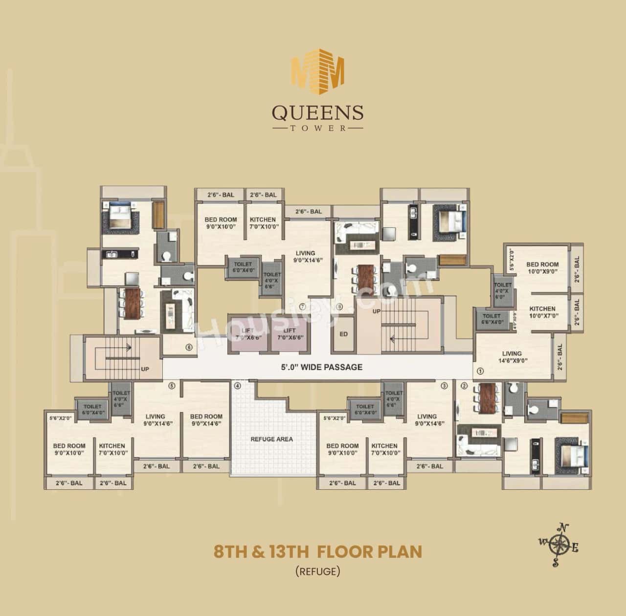 Queens Tower Phase 2 Floor plan 5