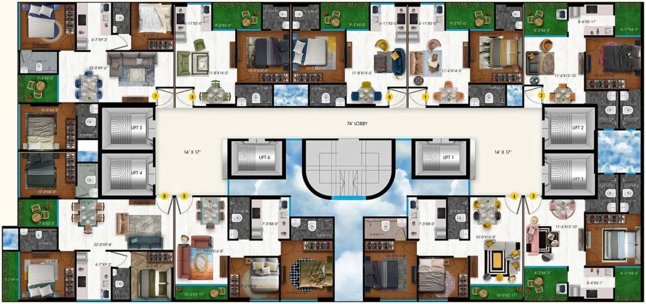 Raghav Paradise Floor Plan