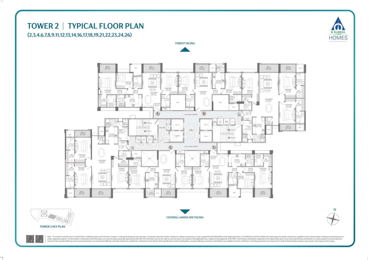 Raheja Galaxy Floor plan 4