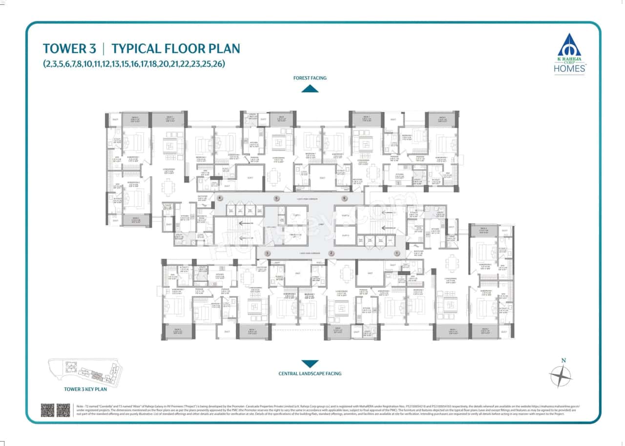 Raheja Galaxy Floor plan 6