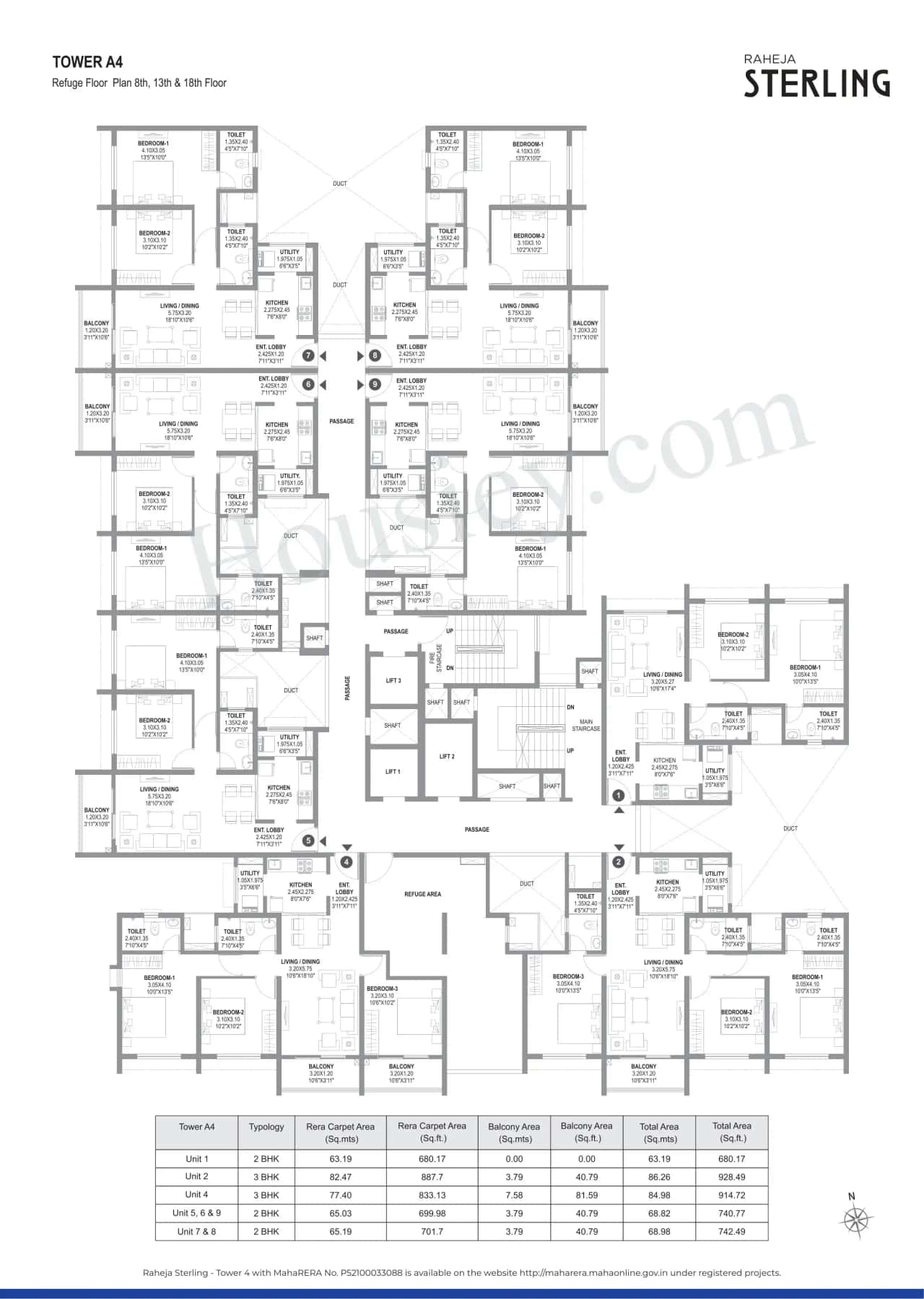 Raheja Sterling Floor plan 2