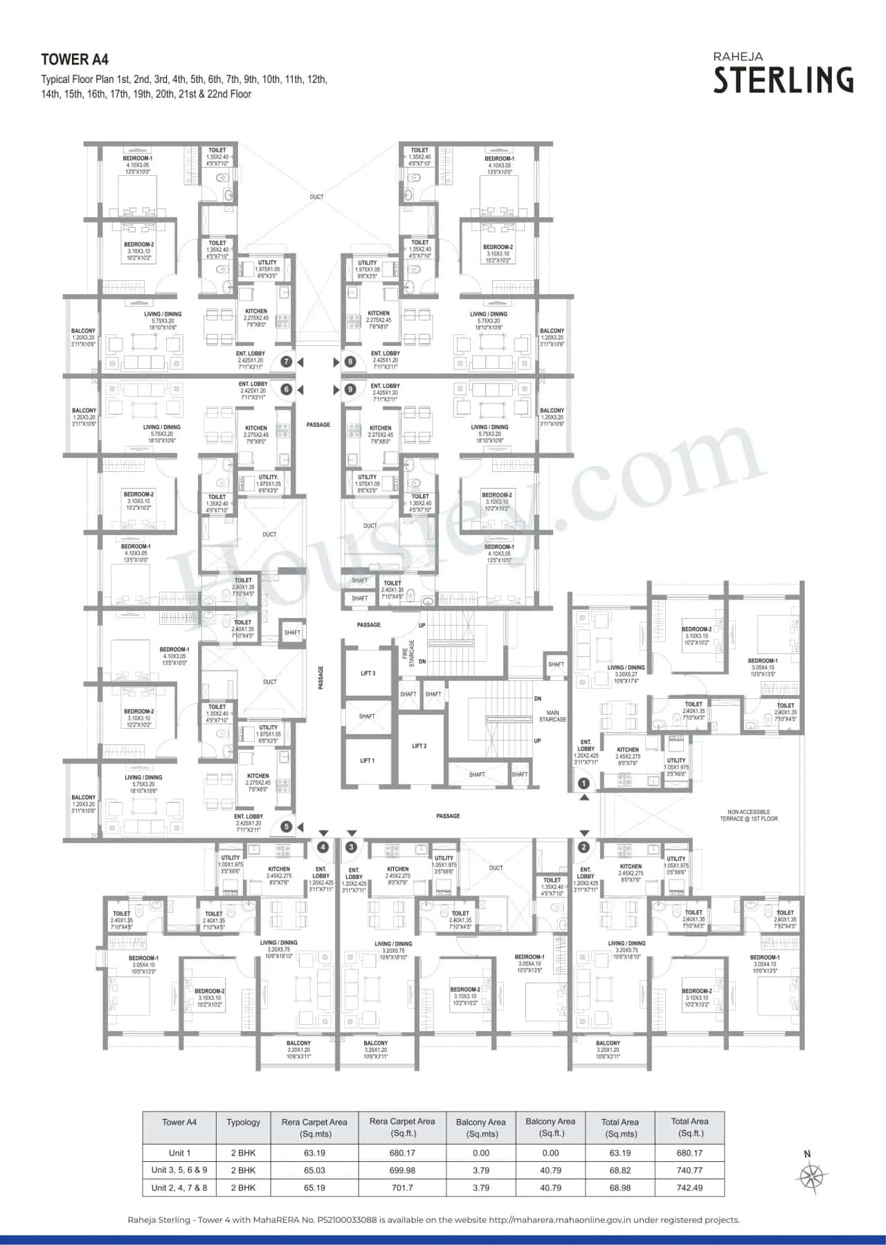 Raheja Sterling Floor plan 3
