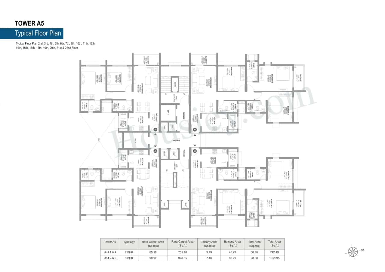 Raheja Sterling Floor plan 4