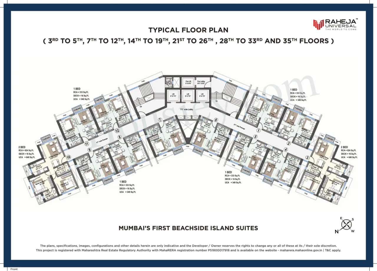 Raheja Versova Island Floor plan 4