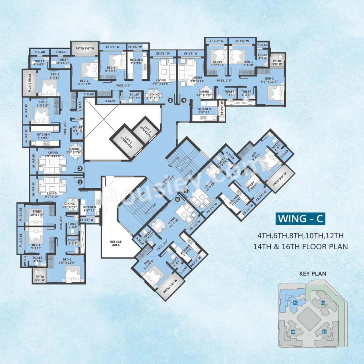 Rajhans Blossom Floor plan 1