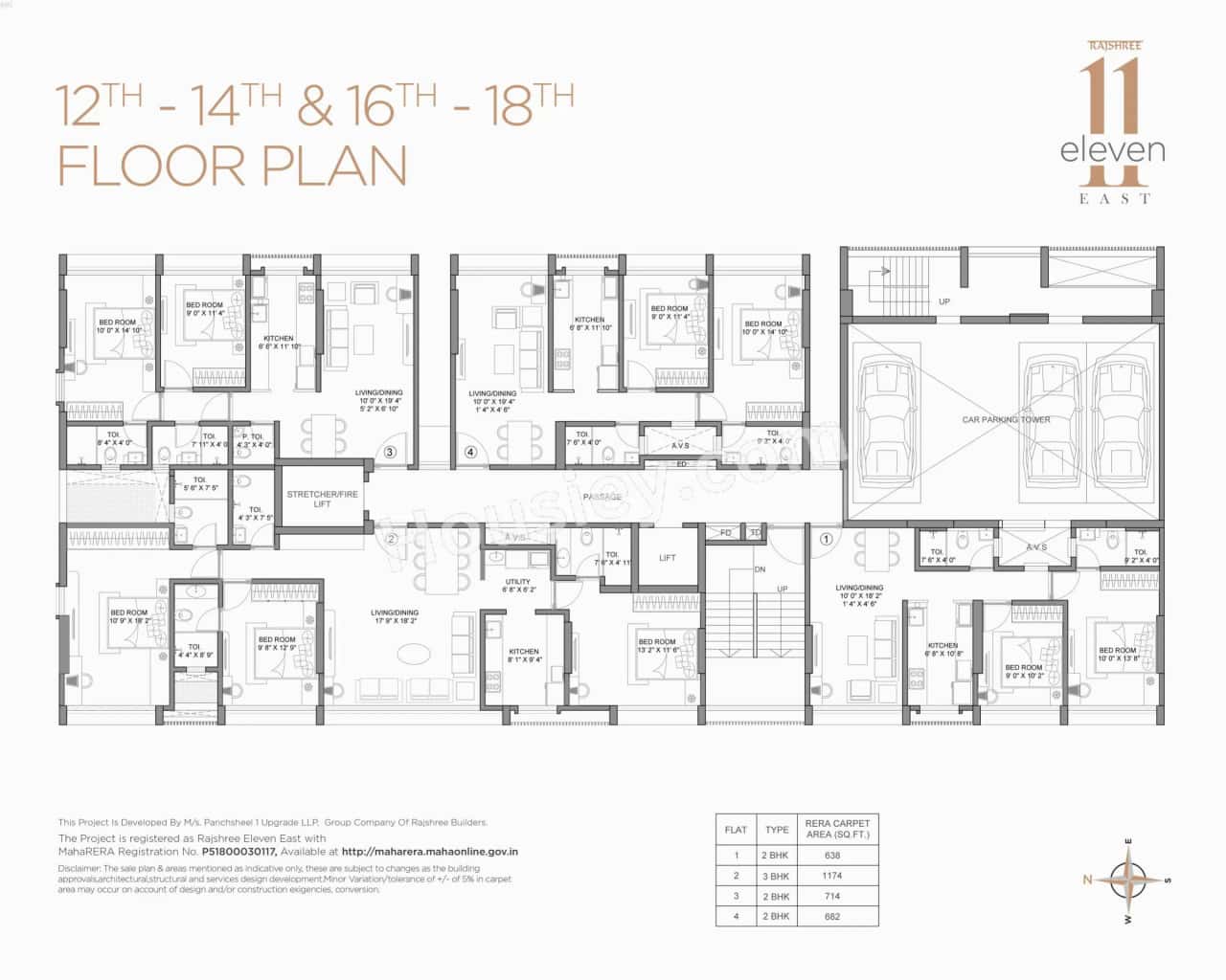 Rajshree 11 East Floor plan 3