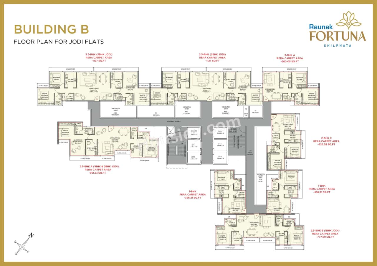 Raunak Fortuna Floor plan 3