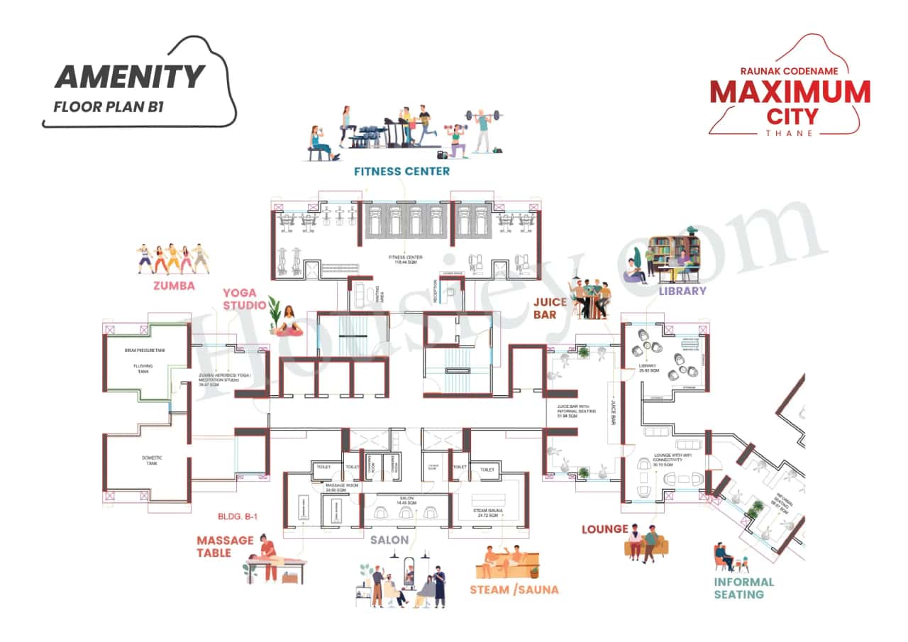 Raunak Maximum City Floor plan 1