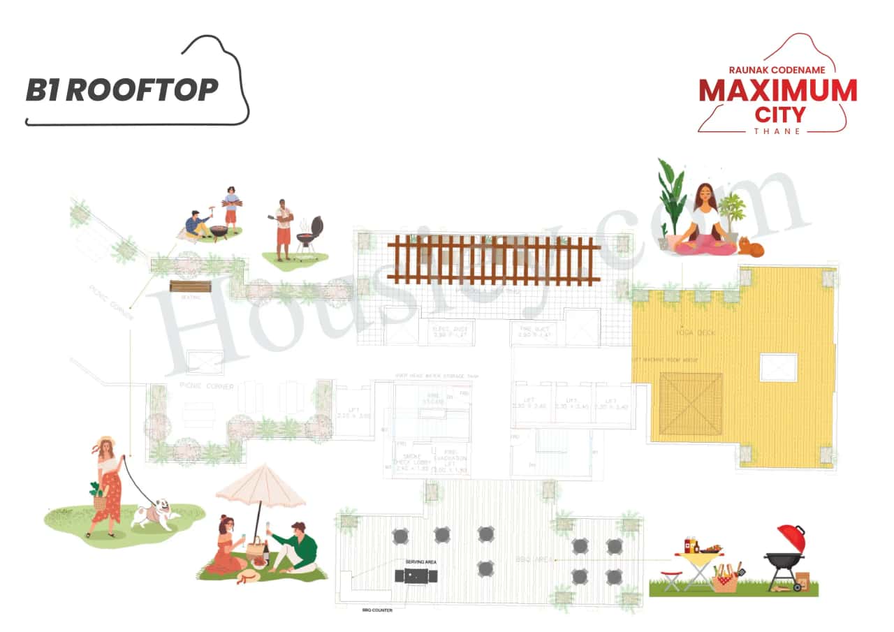 Raunak Maximum City Floor plan 4