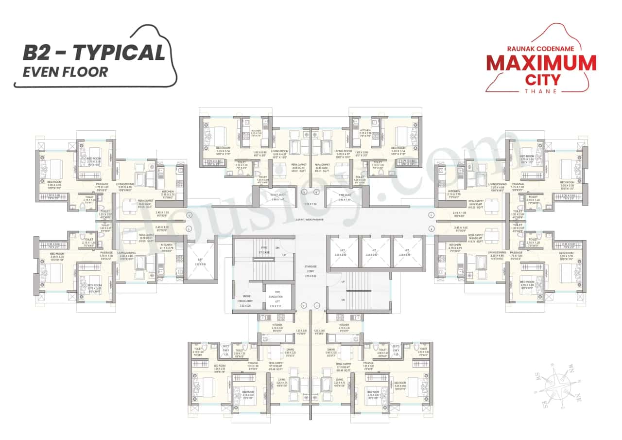 Raunak Maximum City Floor plan 6