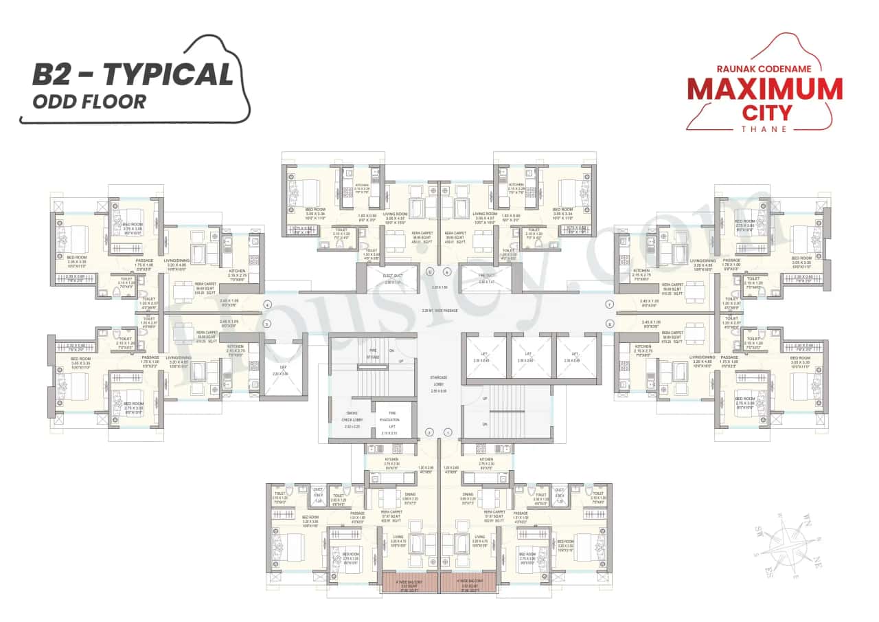 Raunak Maximum City Floor plan 8