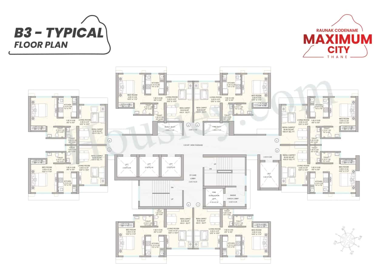 Raunak Maximum City Floor plan 10