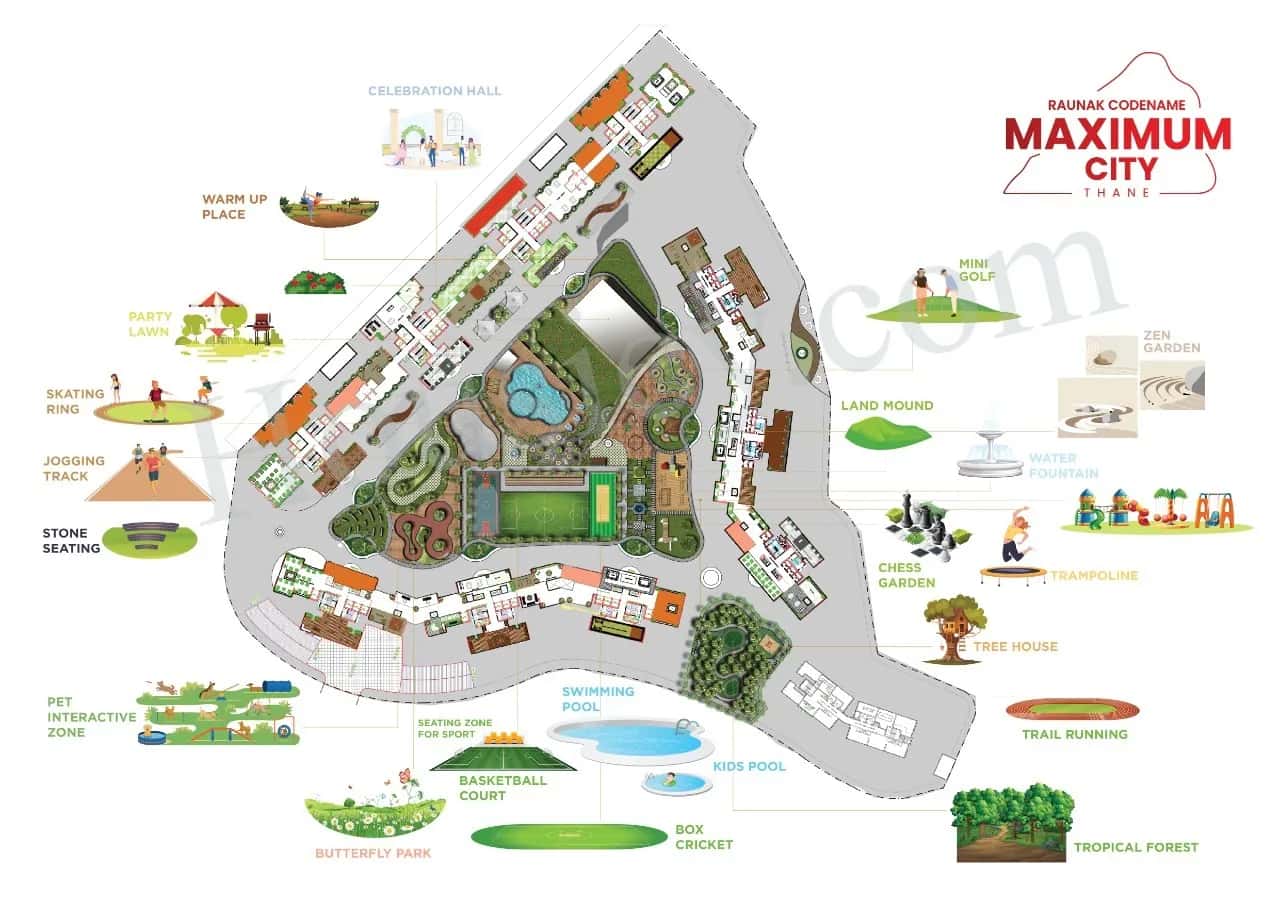 Raunak Maximum City Floor plan 2