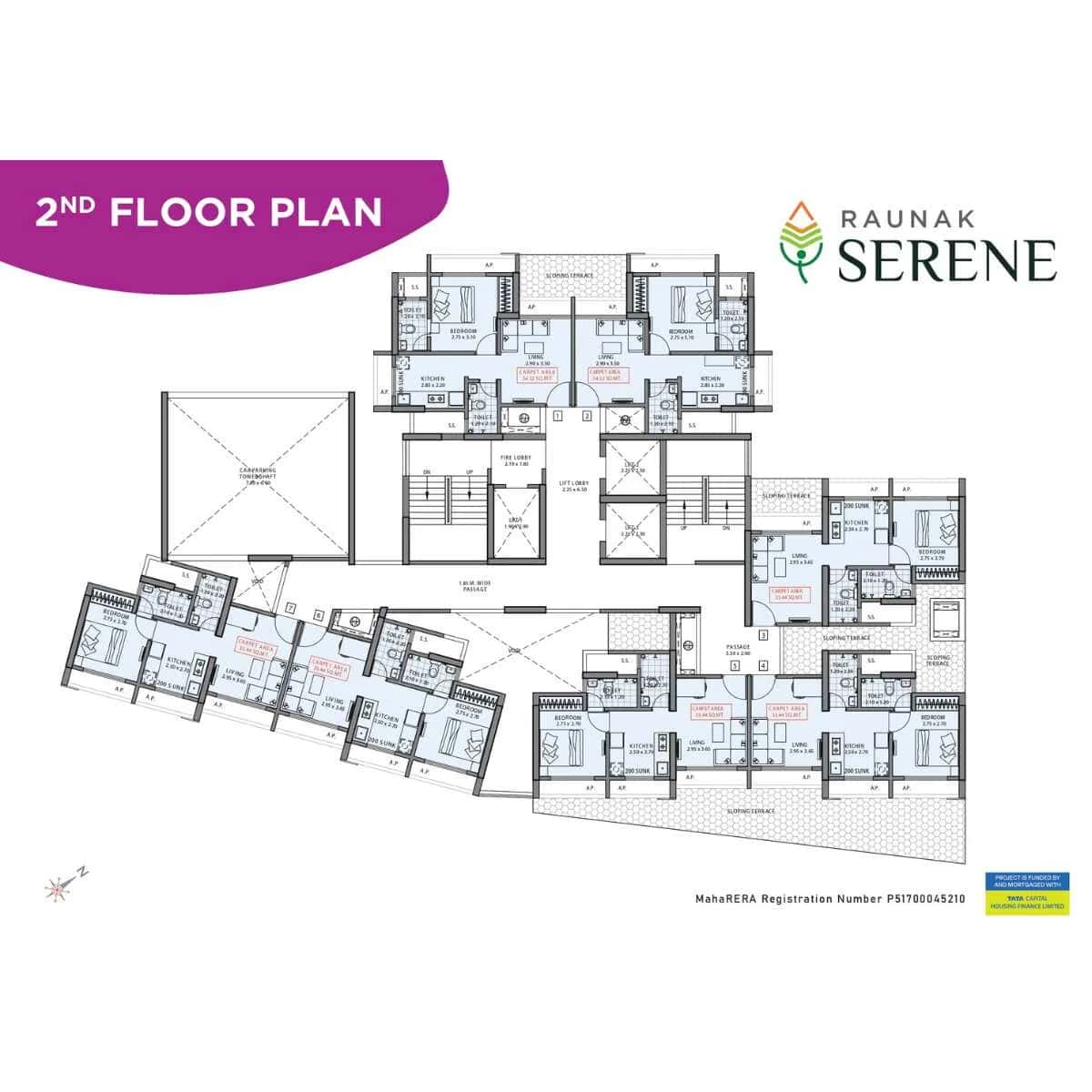 Raunak Serene Floor plan 1
