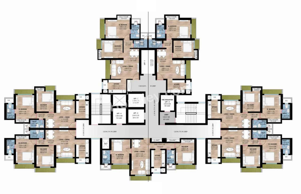 Raunak Unnathi Woods Supreme Floor plan 1