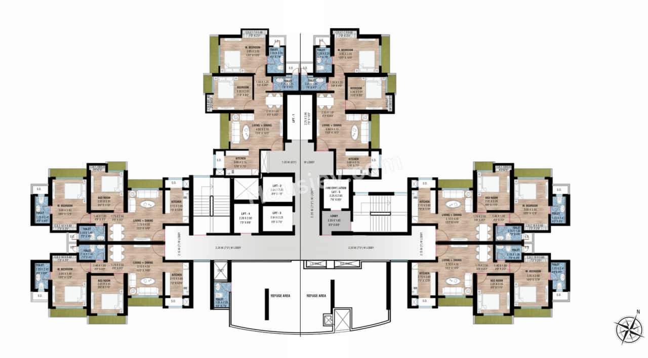 Raunak Unnathi Woods Supreme Floor plan 2