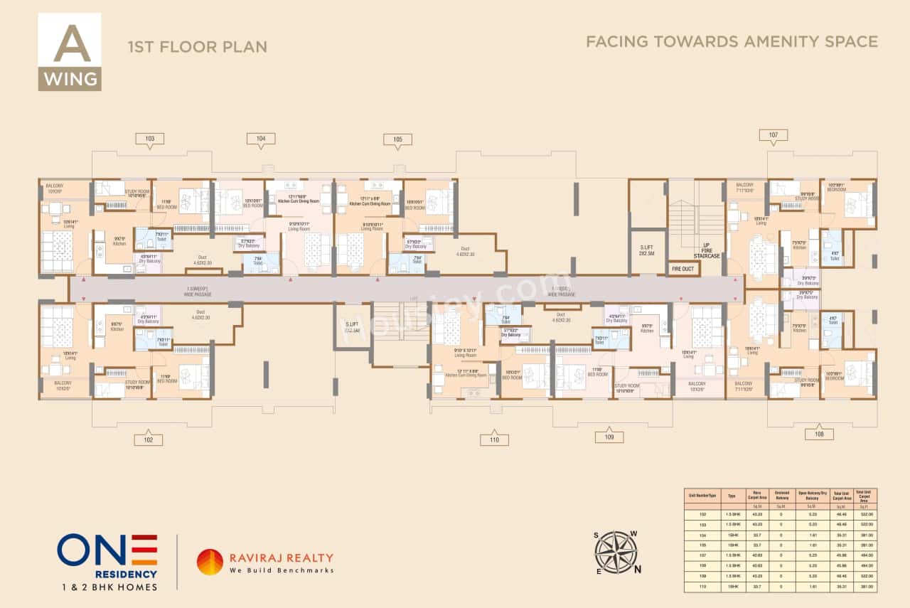 Raviraj One Residency Floor plan 2