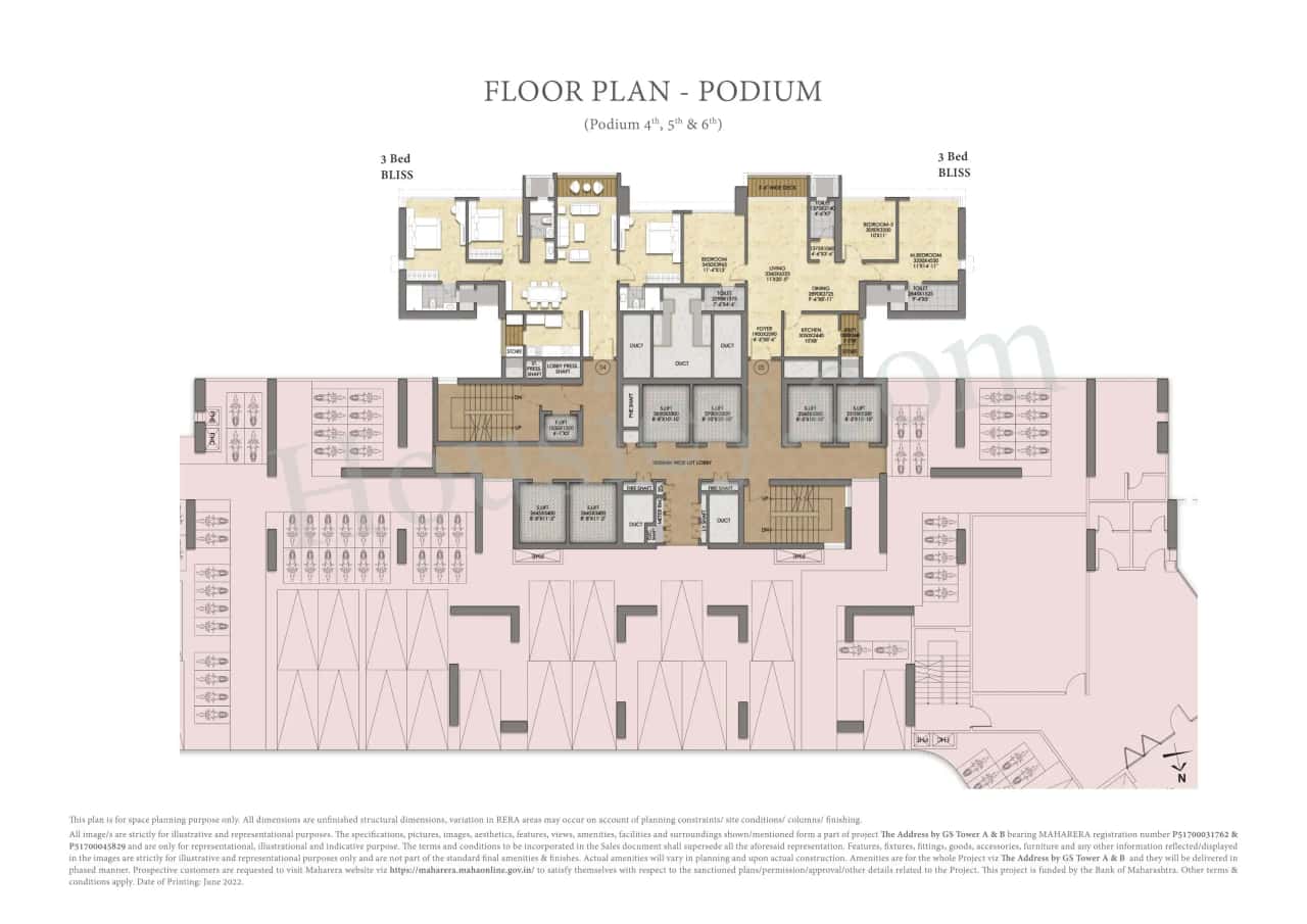Raymond The Address by GS Floor plan 1