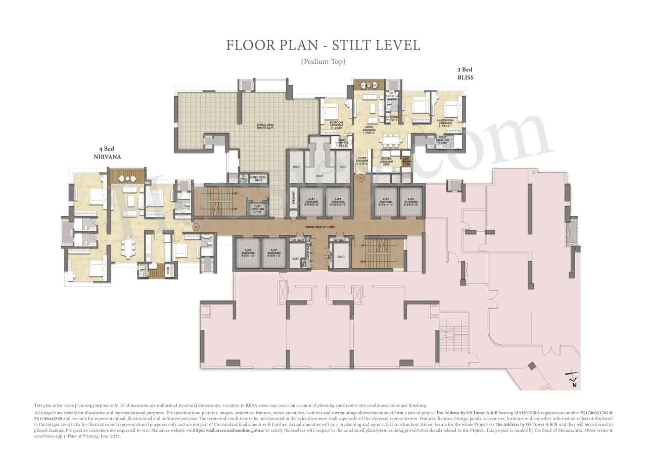 Raymond The Address by GS Floor plan 4