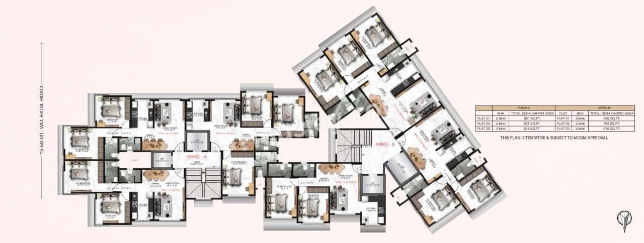 Rishabraj Saffron Peace Floor Plan
