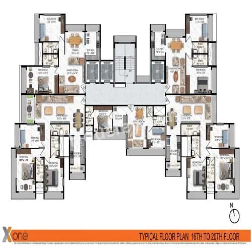 Rodium X one Floor plan 2