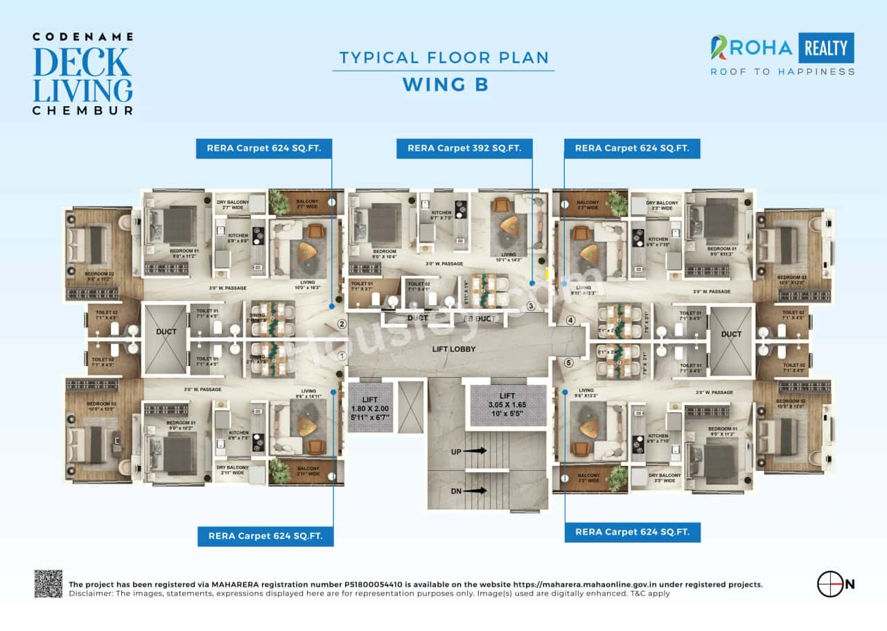 Roha Deck Living Chembur Floor plan 3
