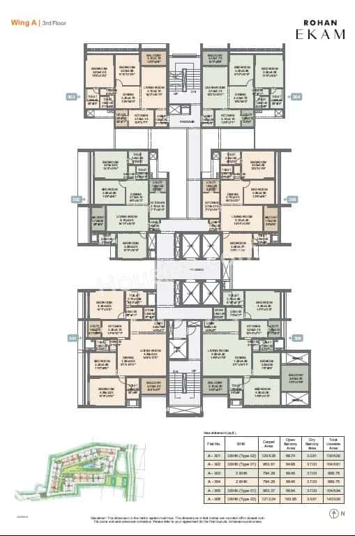 Rohan EKAM Floor plan 3