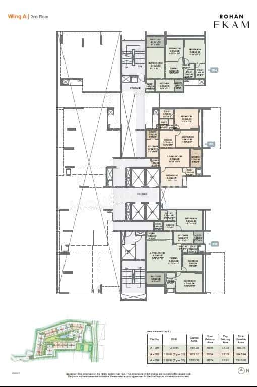 Rohan EKAM Floor plan 1