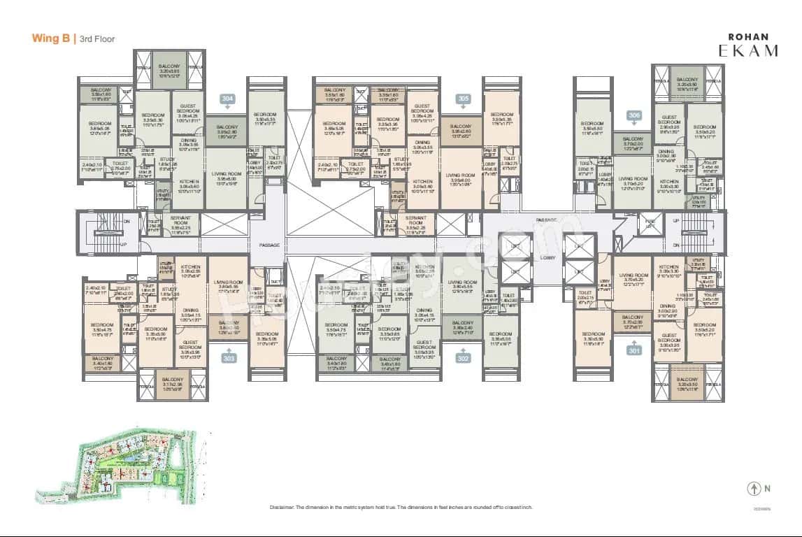 Rohan EKAM Floor plan 6
