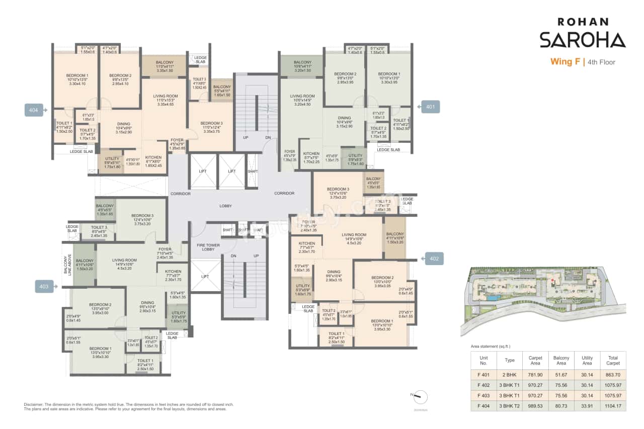 Rohan Saroha Phase 1 Floor plan 4