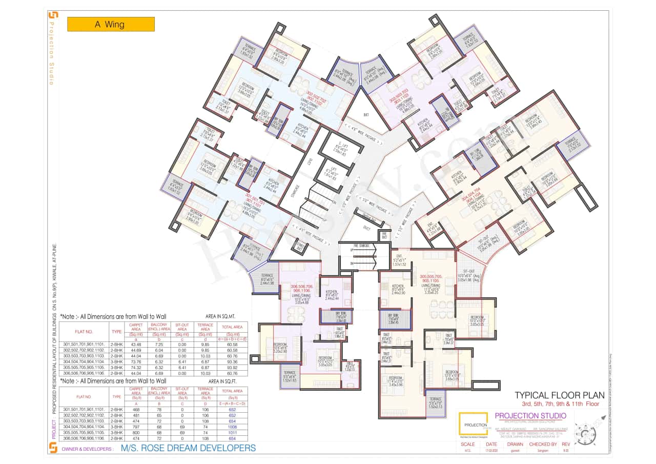 Rose Gardenia Floor plan 1