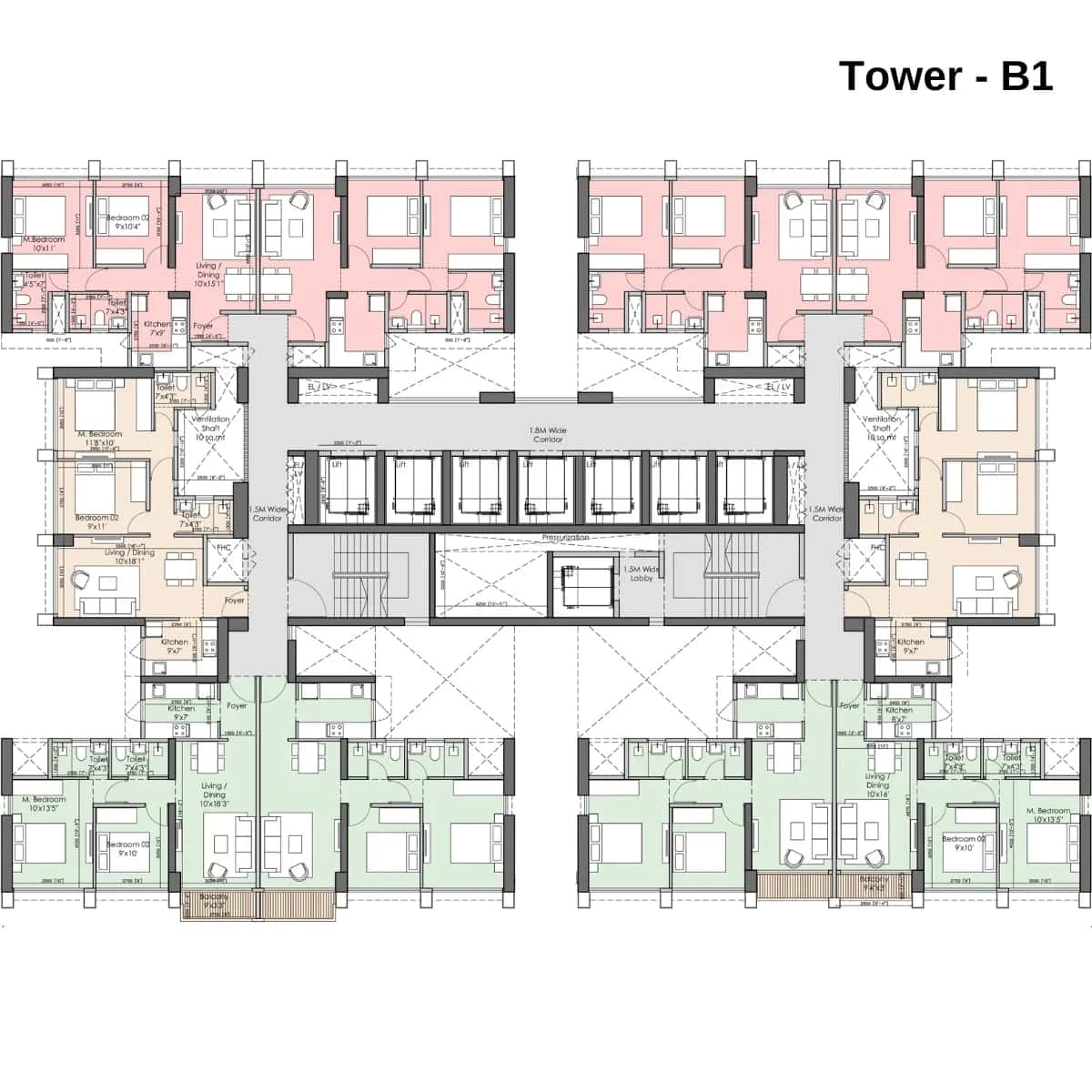Runwal 25 Hour Life Floor plan 1