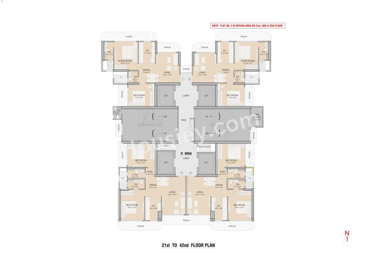 Ruparel Sky Greens Floor plan 4