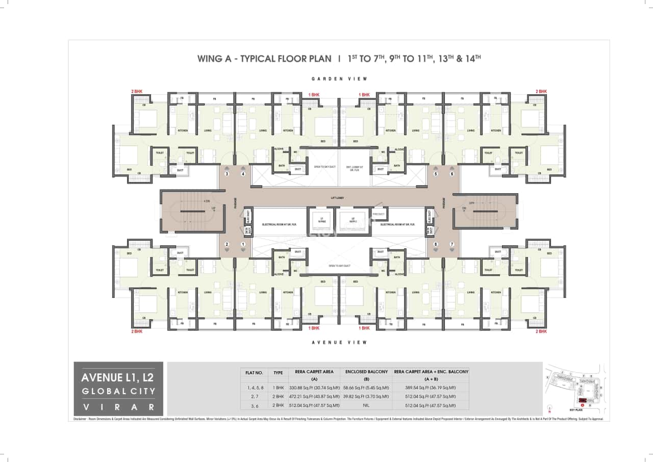 Rustomjee Avenue L1 L2 And L4 Floor plan 2