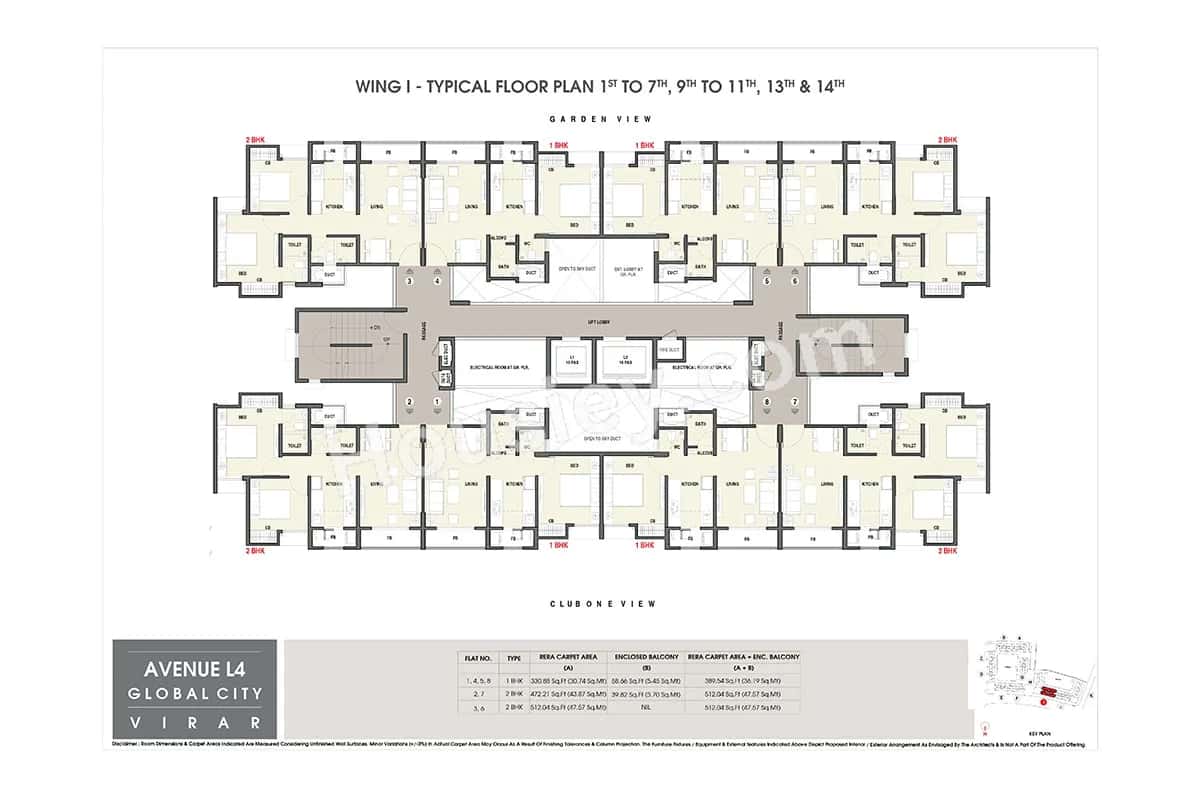 Rustomjee Avenue L1 L2 And L4 Floor plan 6