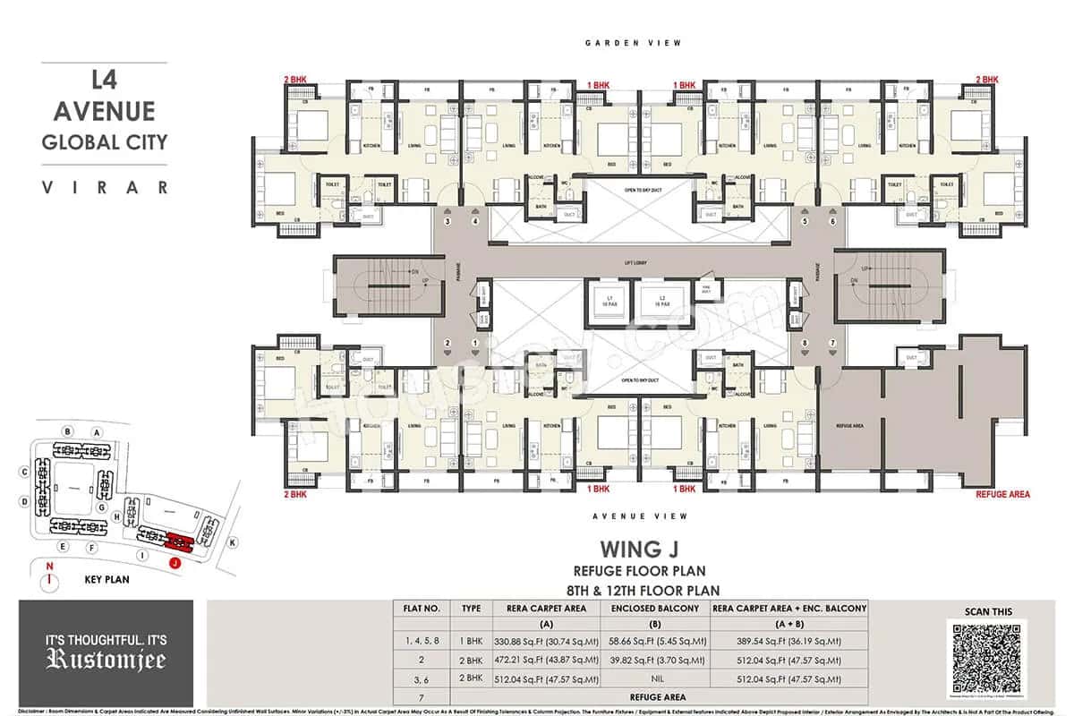 Rustomjee Avenue L1 L2 And L4 Floor plan 7