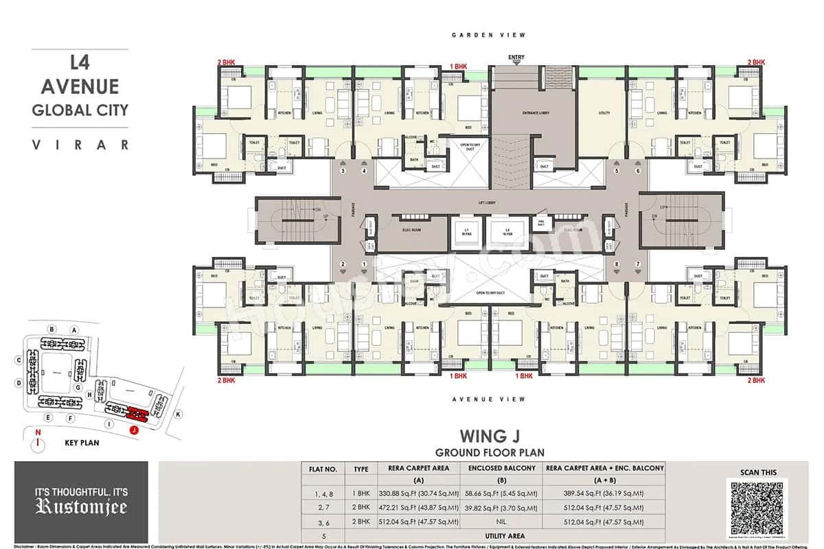 Rustomjee Avenue L1 L2 And L4 Floor plan 8