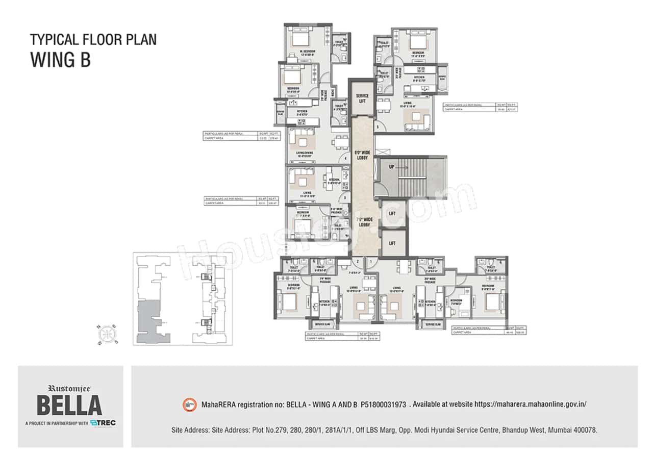 Rustomjee Bella Floor plan 1